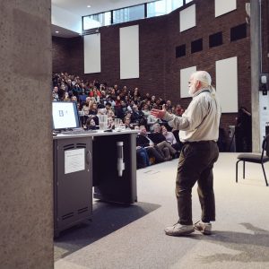 Alan speaking at Rewilding conference 2019