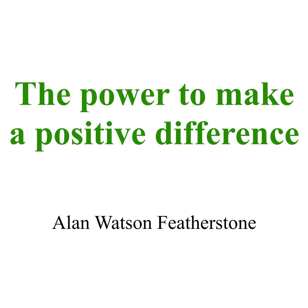 The power to make a positive difference