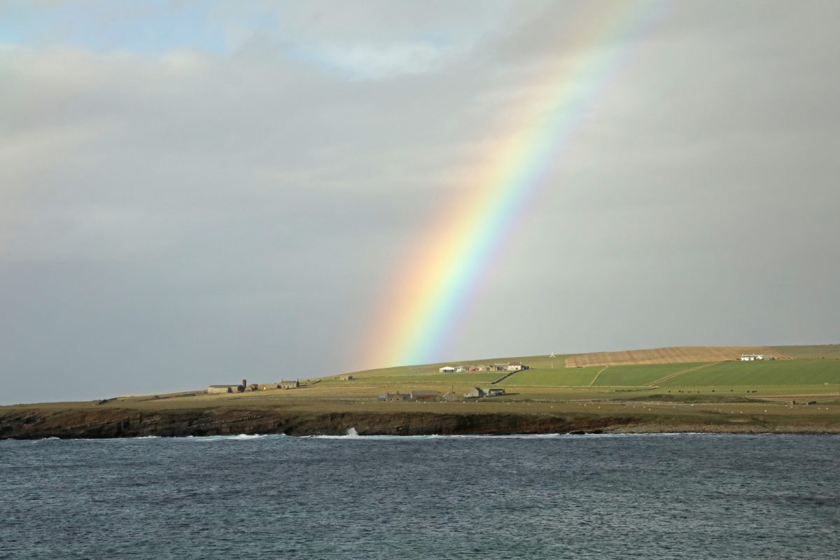 Rainbow, Orkney, Scotland.